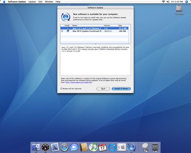 cube software update 1
